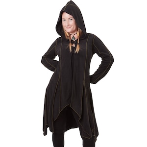 Black Gothic Pixie Fleece Jacket