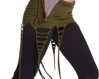 Psy Trance Mini Skirt in Green