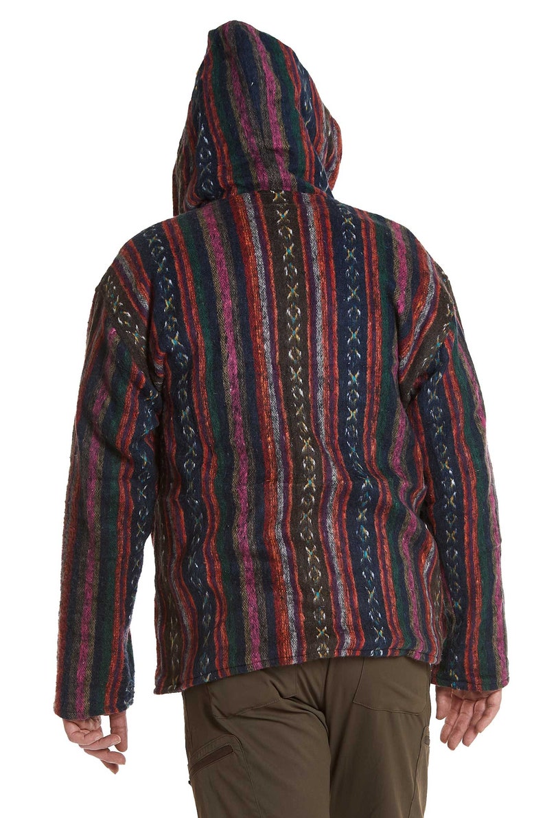 Mens Hippy Blanket Hoodie Jacket Etsy UK