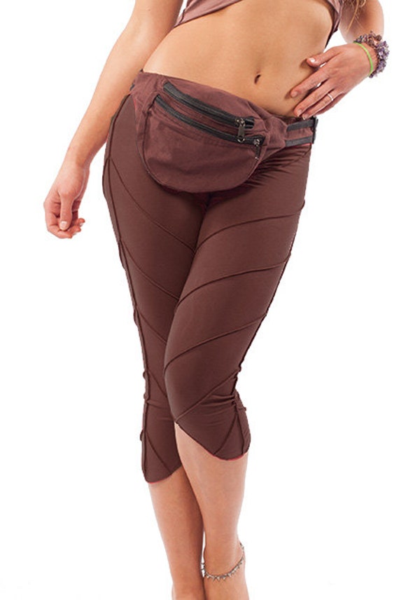 Buy Organic Cotton Pixie Leggings in Brown Online in India - Etsy