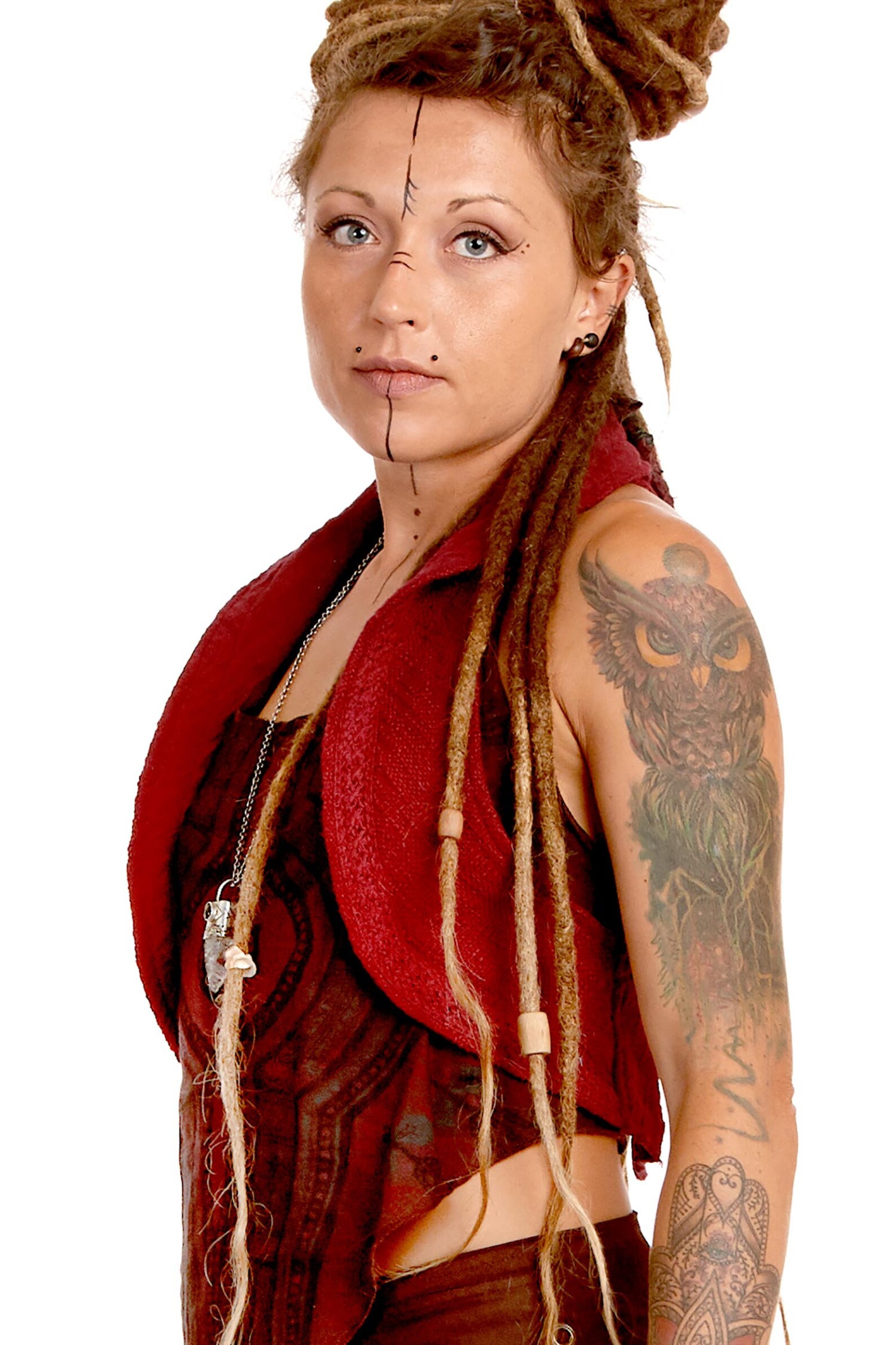 Tiny Psy Pixie Waistcoat in Red Etsy UK