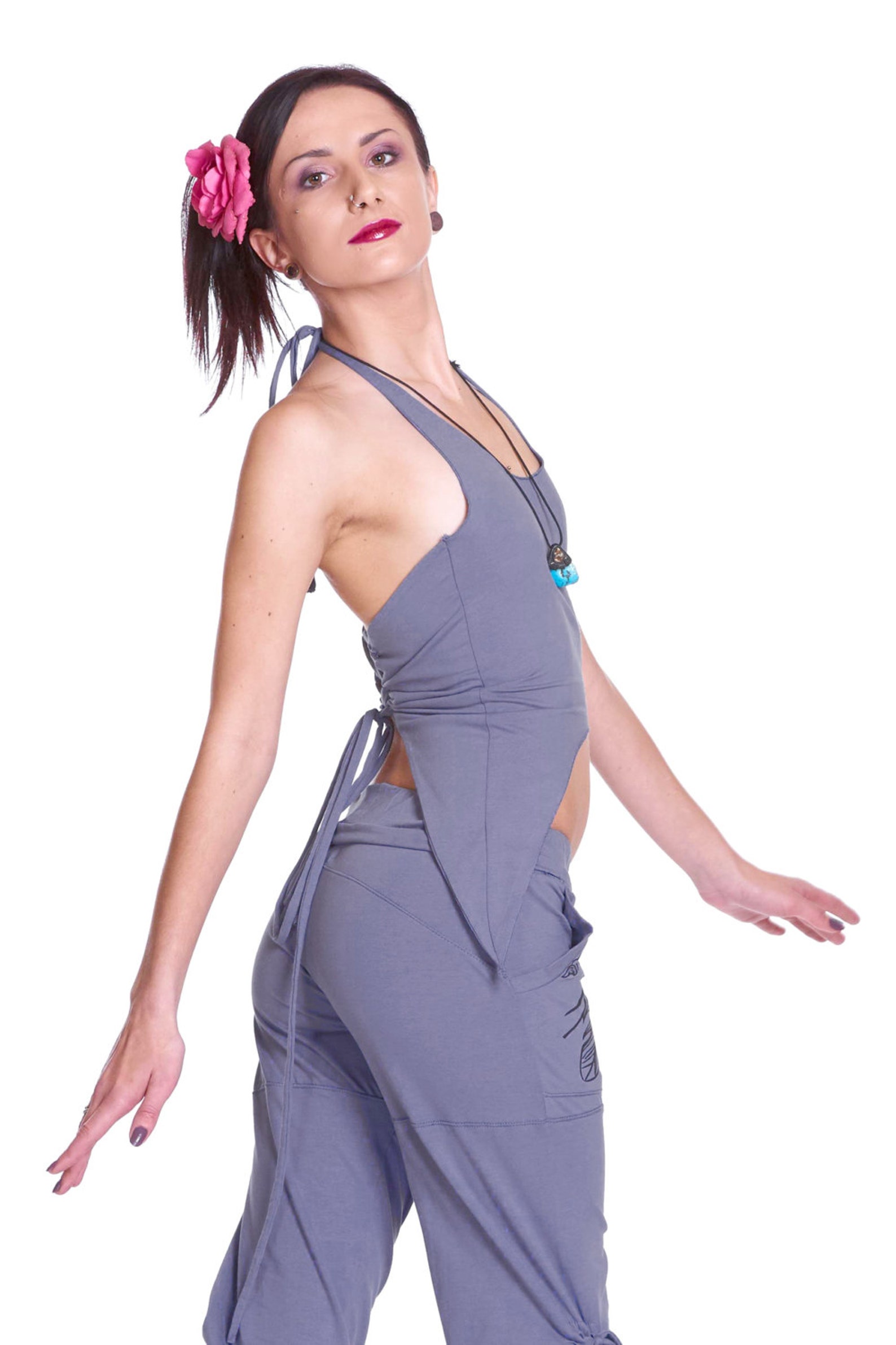ORGANIC YOGA TOP, Backless Organic Cotton Top, Psy Trance Clothing — free download