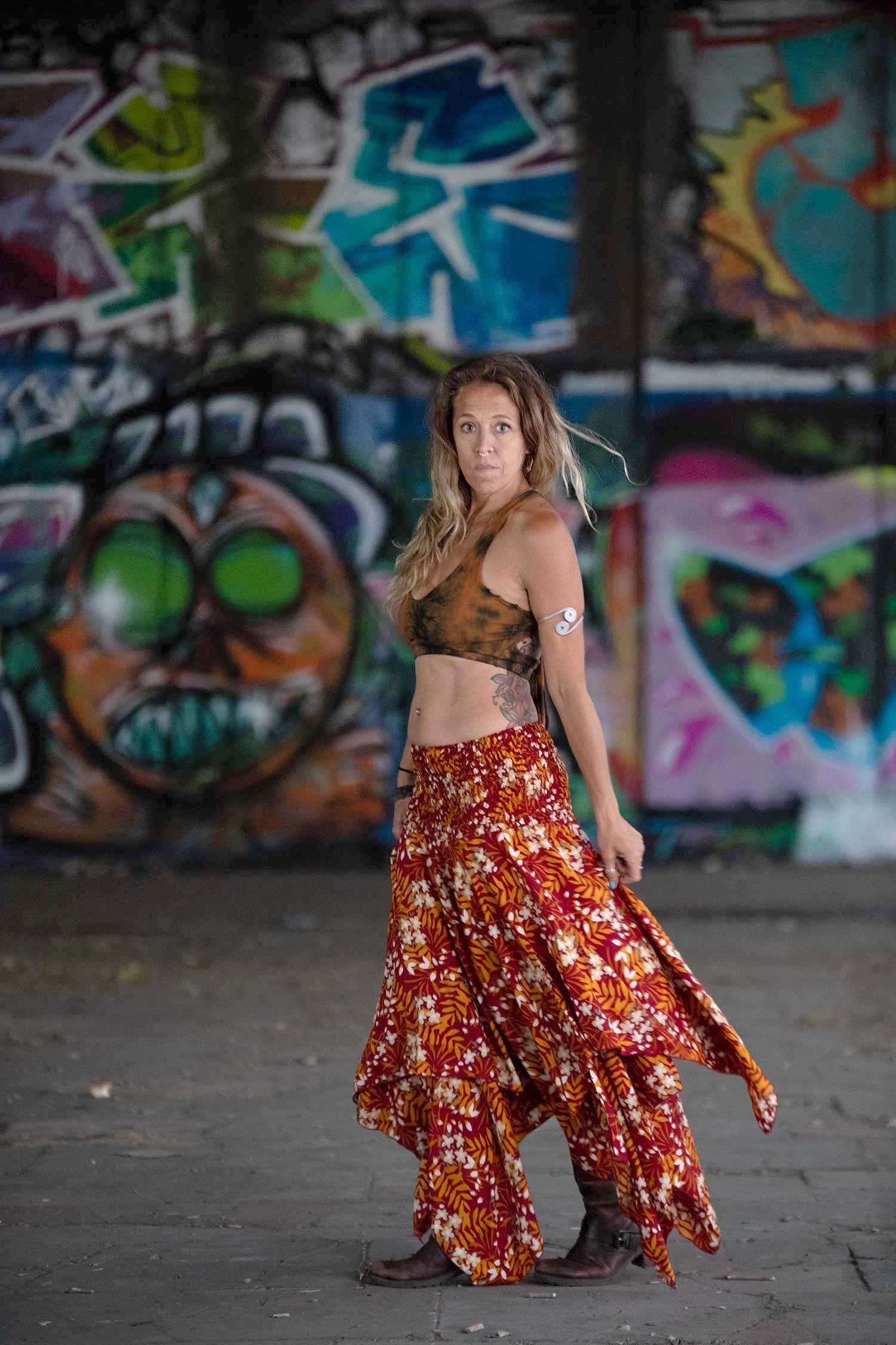 Autumn Leaves Faerie Pixie Hem Skirt