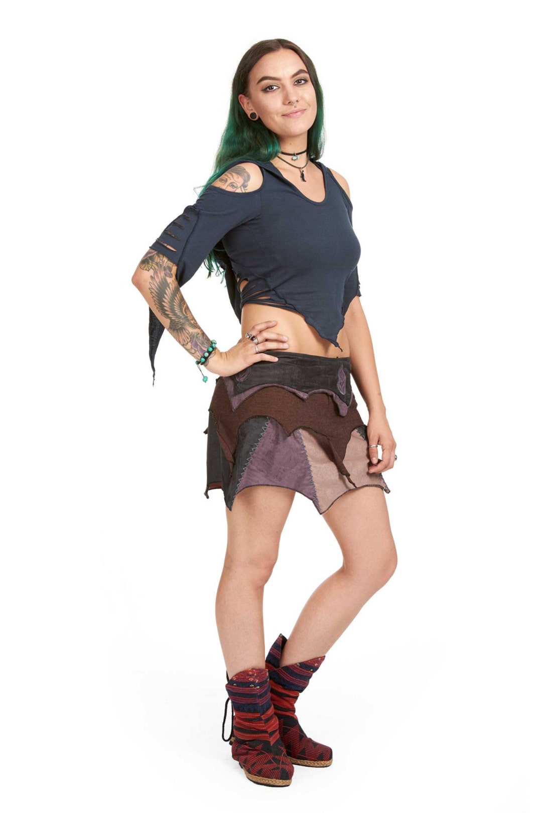 PIXIE TRANCE TOP, Slashed Psy Pixie Top - Etsy