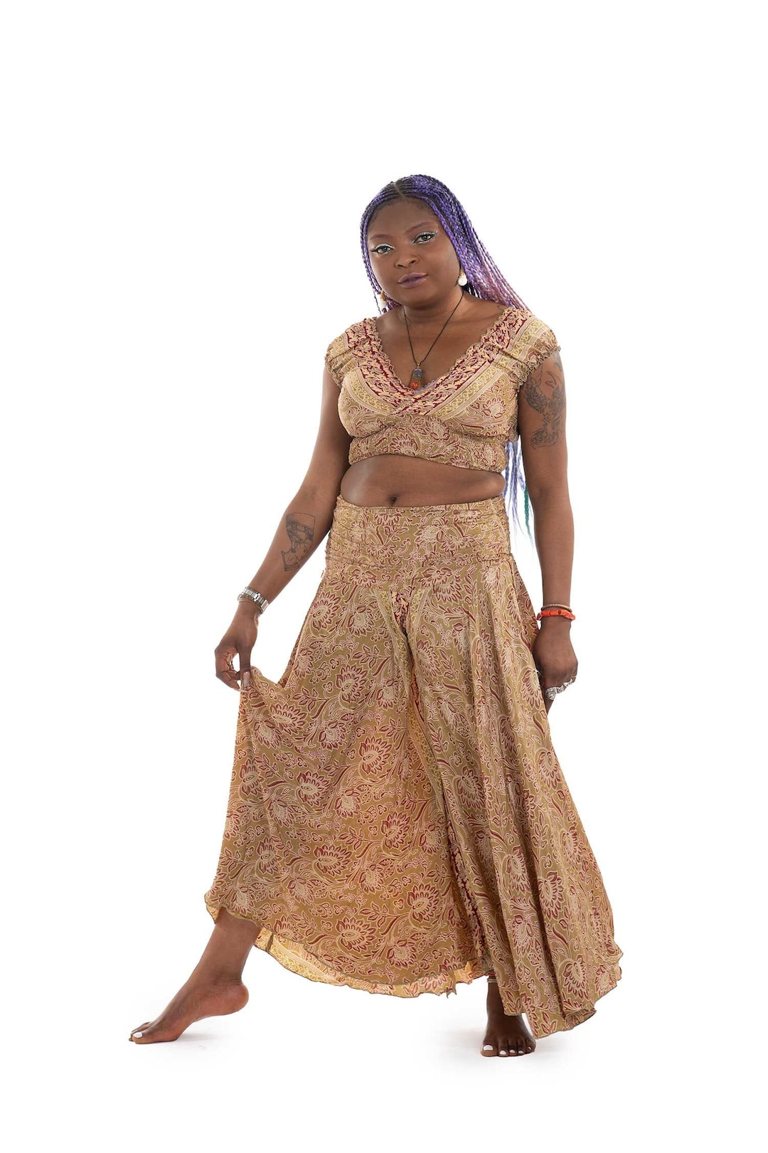 palazzo pants jeans top