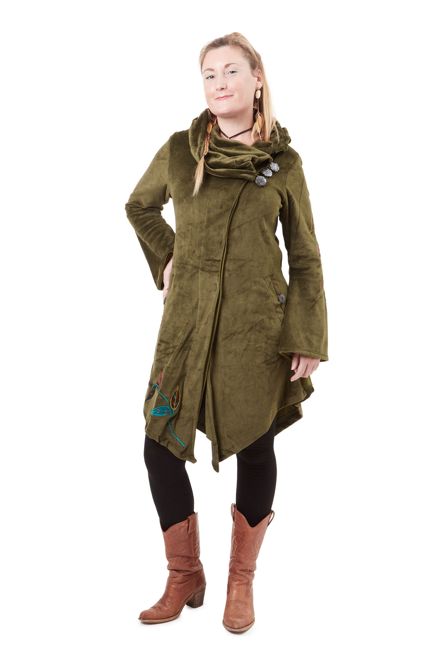 Long Hippy Coat Velvet Boho Corset Back Long Coat Psy Trance Gothic Jacket Long Hippy Coat Velvet Boho Corset Back Long Coat Psy Trance Gothic Jacket