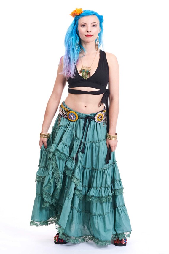 long boho skirt uk
