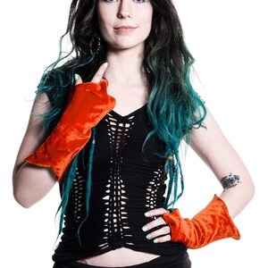 Boho Gloves Fairy Fae Festival Clothing Pixie Wrist Warmers Fae Arm Warmers Hippy Gloves Velvet Armwarmers Psy Trance Clothing