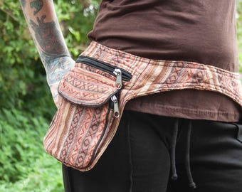【I AM MARI】24FW★ Bone Tweed Puff Flare OP (Belt set) Beige Brown Ethno Double Festival Utility Pocket Belt