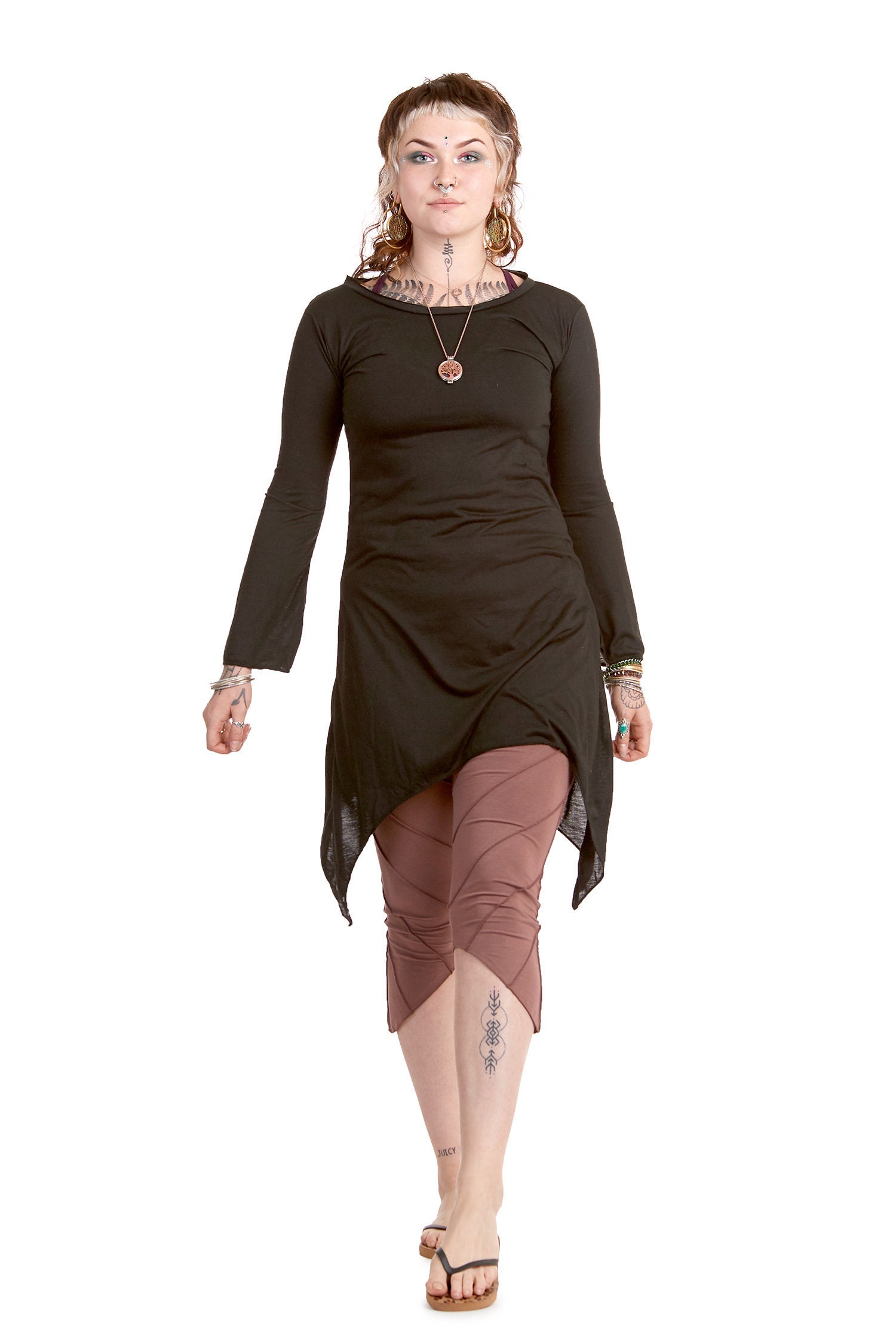 Image of Pixie Tunic Top in Black