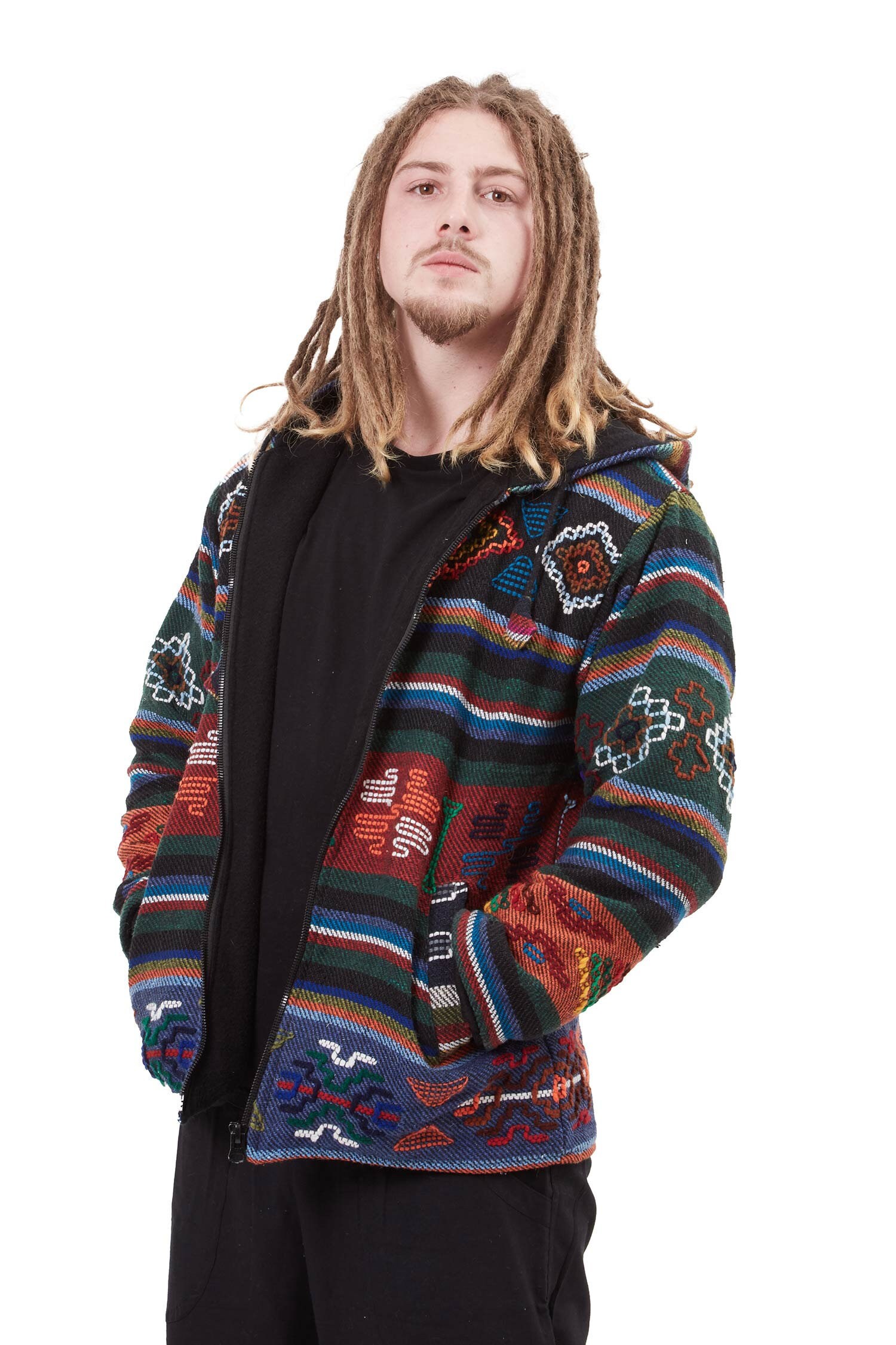 Image of Winter Handloom Hoodie For Men | No. 14