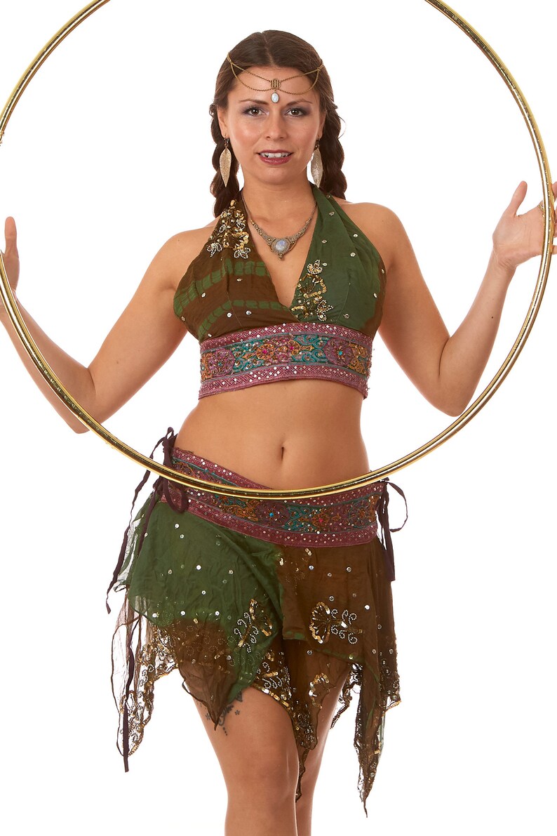 Festival Pixie Sequin Bikini and Skirt Set