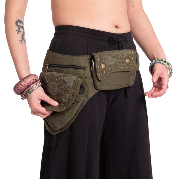Leather Pocket Belt