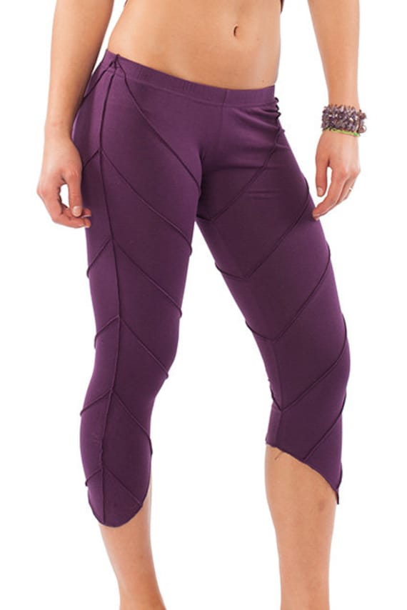 Buy Purple Pixie Cropped Leggings Online in India 