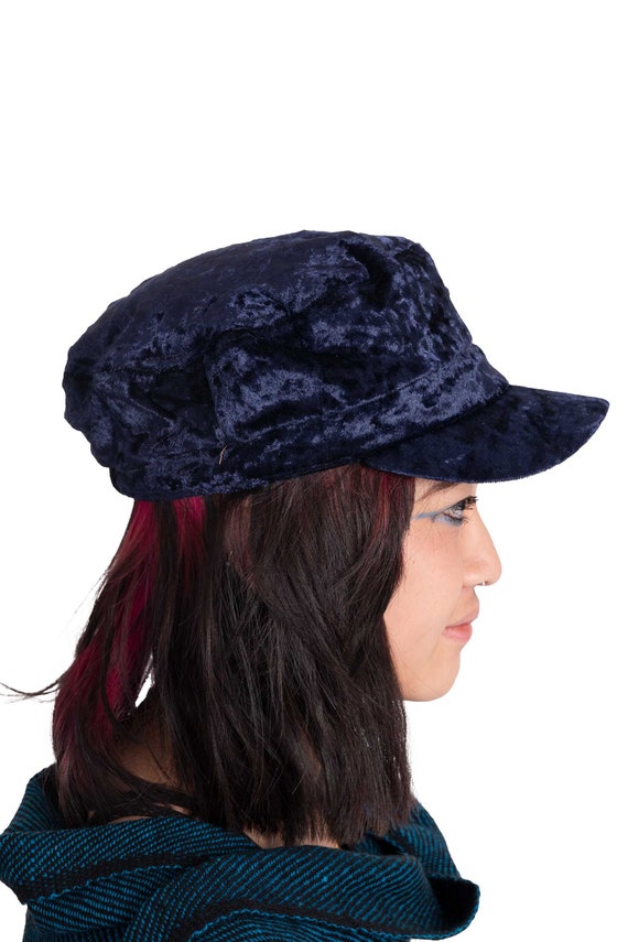 Crushed Velvet Fishermans Mariners Cap 