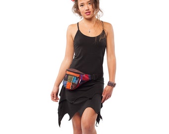 Organic Cotton Pixie Dress in Black