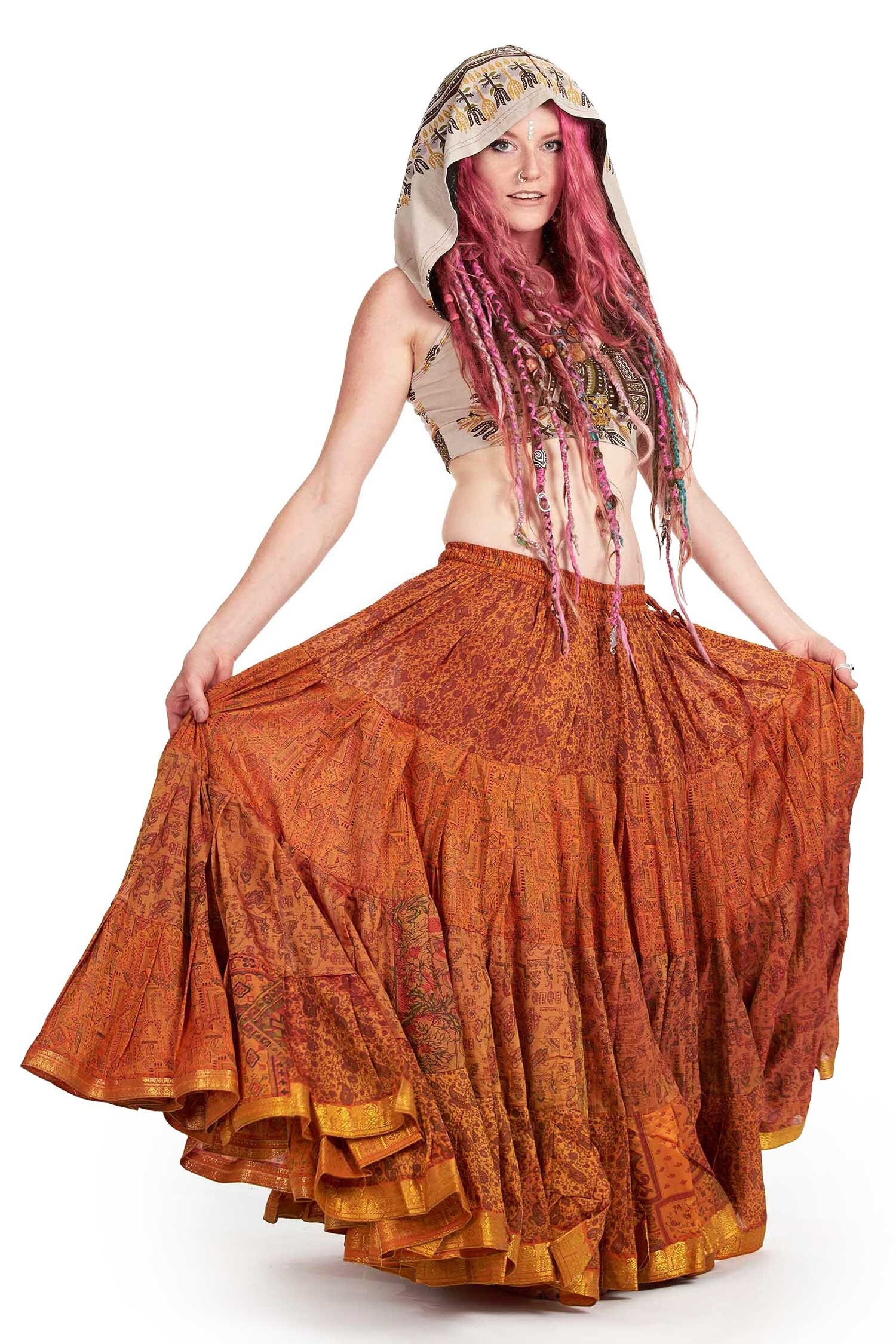 Jaipur skirt 25ヤードスカート FCBD ベリーダンス downtownhitech.com