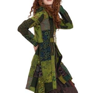 Patchwork Cotton Hippy Jacket for Women, Festival Faerie Patch Work Cardigan