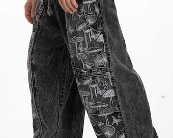 Vintage PACO Wide Leg Jeans 90s Y2K Denim Cargo - Size 34 x