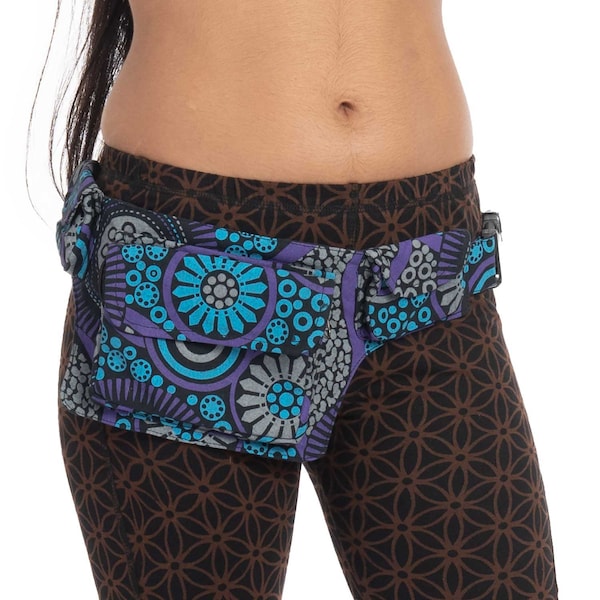 Psychedelic Mandala Festival Waist Bag Pocket Belt