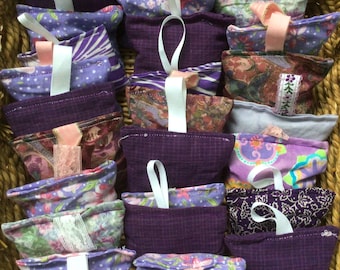 Lavender Sachets, set of 3 with hanging loop sweet dream sachets