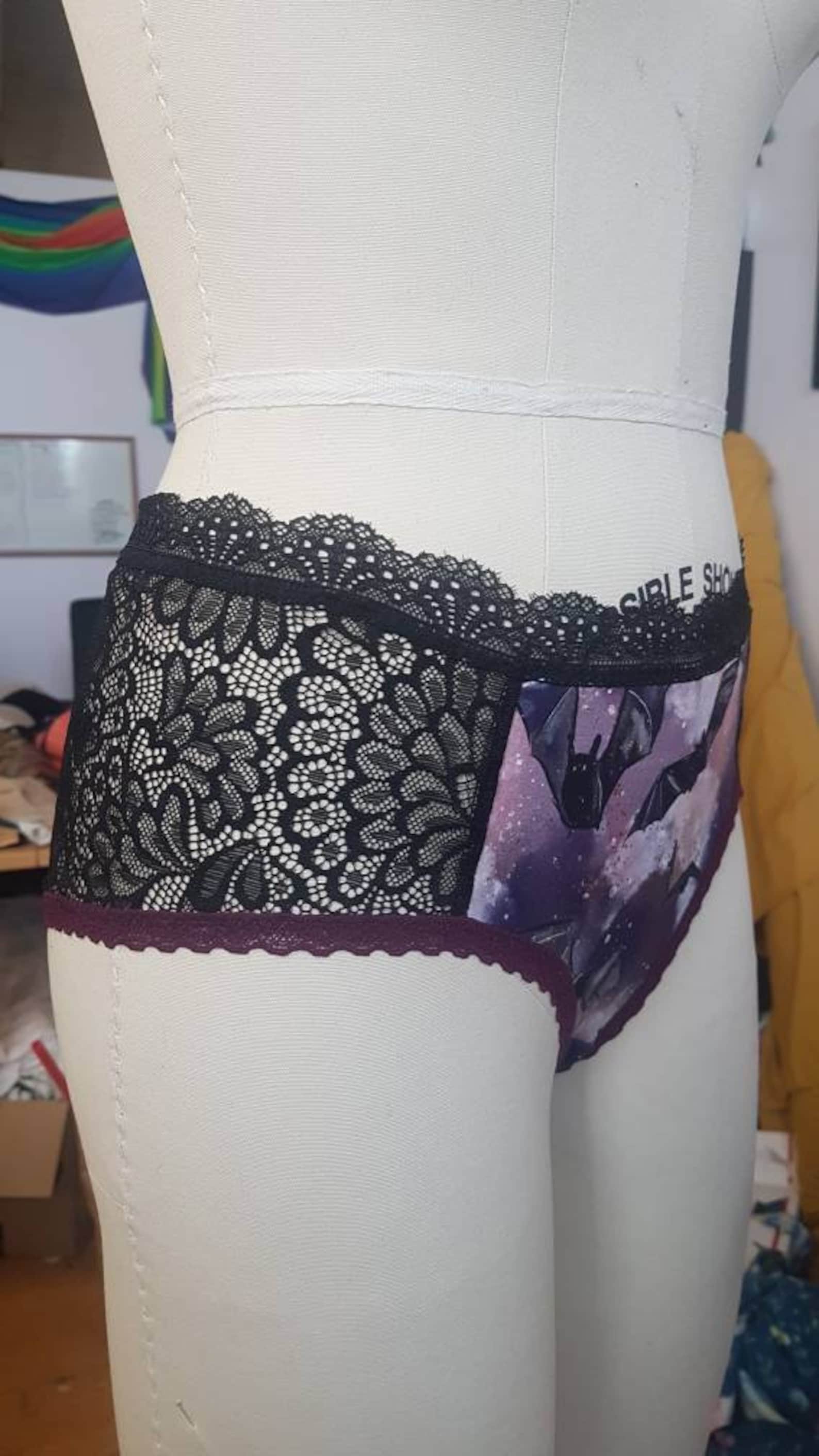 Cute Pastel Goth Women's Bat Panties Halloween Lingerie Etsy