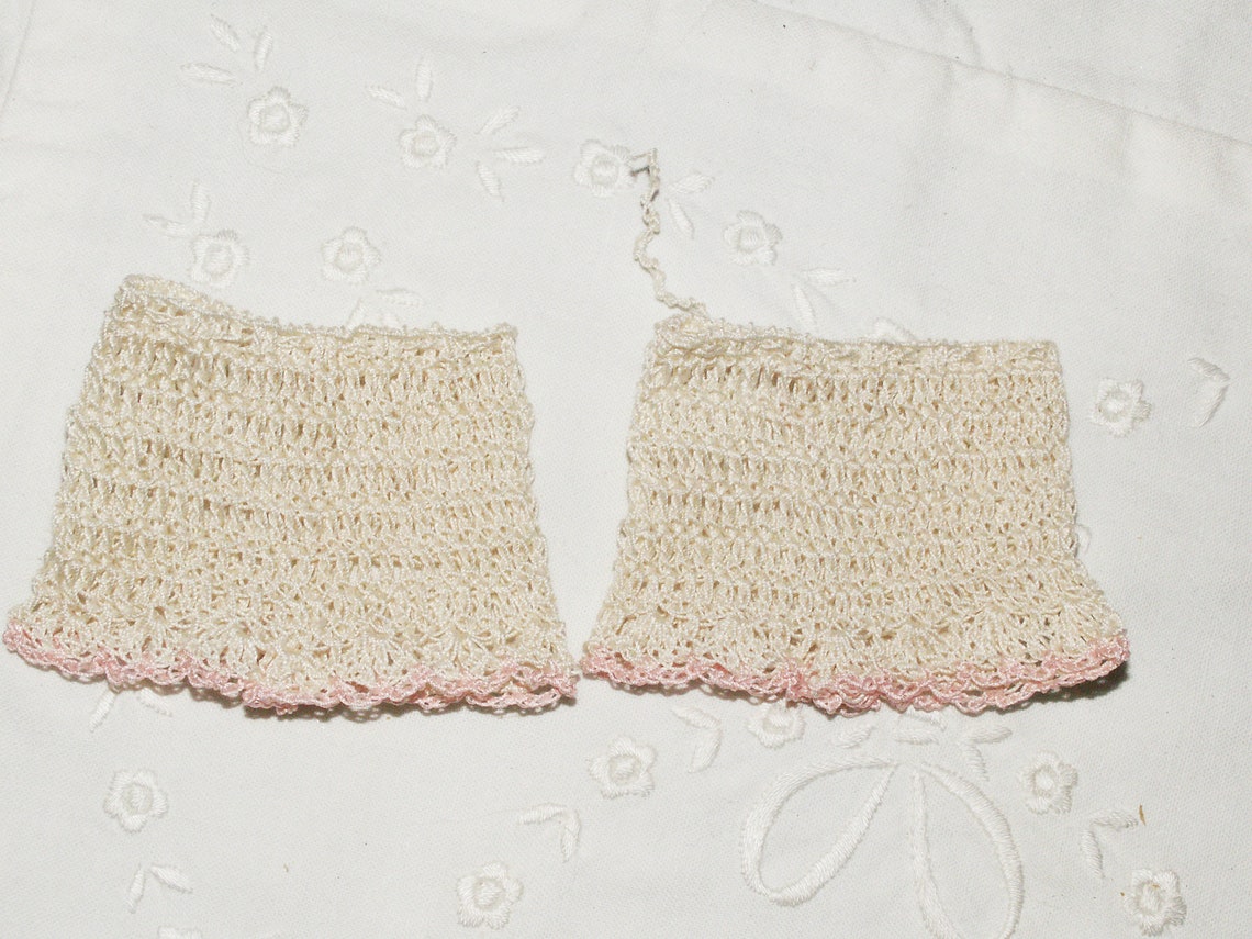 Antique Doll Crochet Panties for 89 All Bisque Dolls Natural 2 Pair Etsy