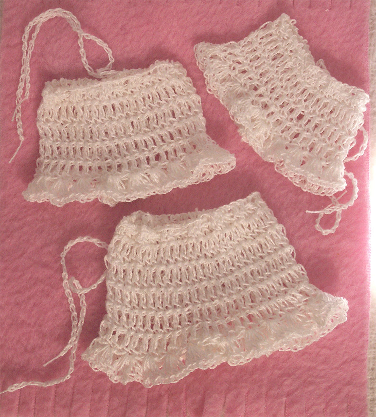 Antique Doll Crochet Panties for 48 Kish Riley Etsy