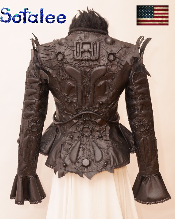 leather and lace jacket