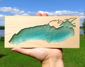 Little Lake Ontario - 3D Topographic Artwork - 3.5" x 8"