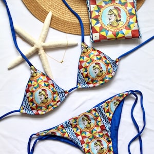 Ortigia, Sicilian bikini, Italian handmade swimwear