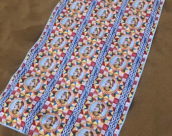 Ortigia Luxury Design, beach towel, beach towel, Sicilian puppets