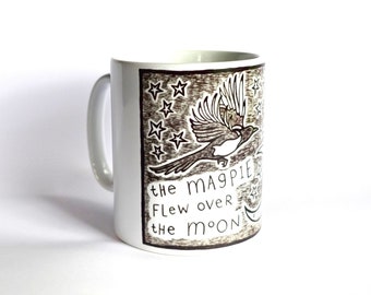 Magpie Moon Mug - READY TO SHIP