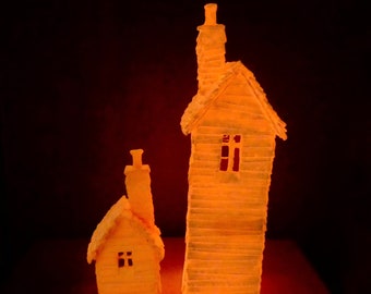 Glow in the Dark Houses - READY TO SHIP