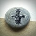 Hand Painted Raven Pebble - MADE TO ORDER