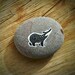 Hand Painted Badger Art Pebble Decoration - Animal Totem - MADE TO ORDER