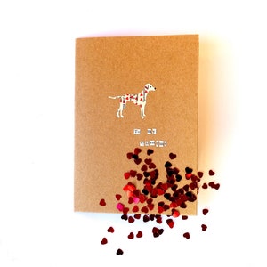 Dalmatiner Valentinskarte - MADE TO ORDER