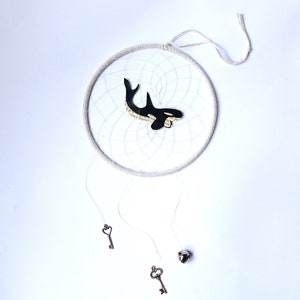 Wal Geist Dreamcatcher - Orca Killer Wal handgemachte Storybook Kindergarten Wandhängen Kunstwerk - Ozean Dekor Vintage Bücher Seiten-MADE to ORDER