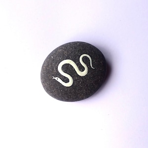Glow in the Dark Snake Stone - MADE TO ORDER