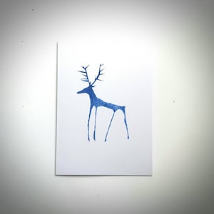 Blaue Hirschkarten - READY TO SHIP