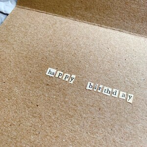 Benutzerdefinierte personalisierte Nachricht in einer Karte - Cut Lettering