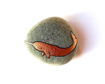 Copper Narwhal Stone - READY TO SHIP