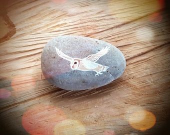 Barn Owl Story Stone - MADE TO ORDER