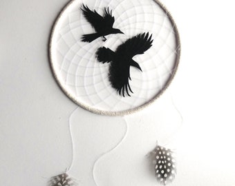 Raven Spirit Dreamcatcher - MADE TO ORDER