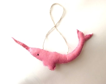 Little Pink Narwhal - READY TO SHIP