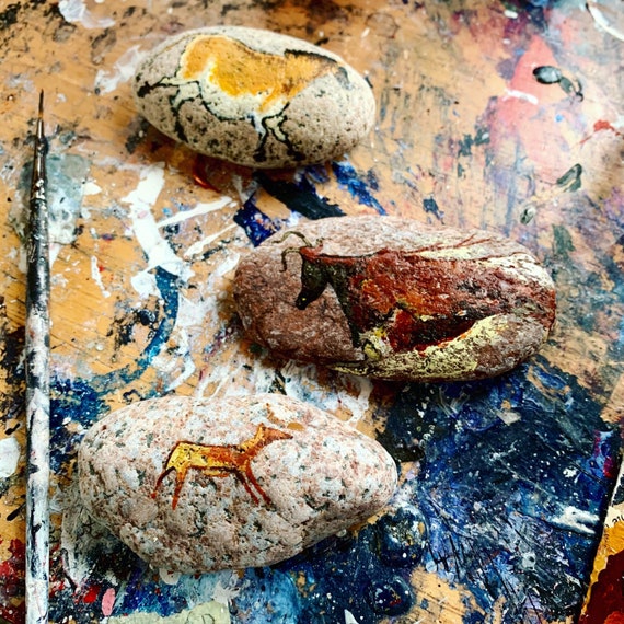 Cave Stones Prehistoric Animals From Lascaux MADE TO ORDER - Etsy Cave Stones Prehistoric Animals From Lascaux MADE TO ORDER - Etsy