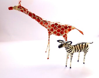 Giraffe + Zebra Set - MADE TO ORDER