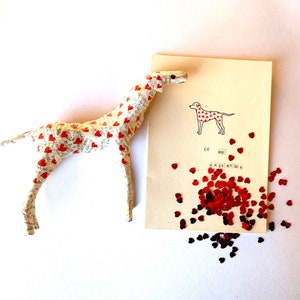 Dalmatiner Geschenkset - Papiermodell + Karte - MADE TO ORDER