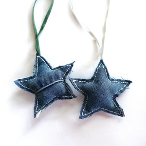 Denim Stars - Set of 2 - MADE TO ORDER