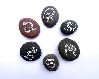 Little Snake Stones - Set of 6 - MADE TO ORDER